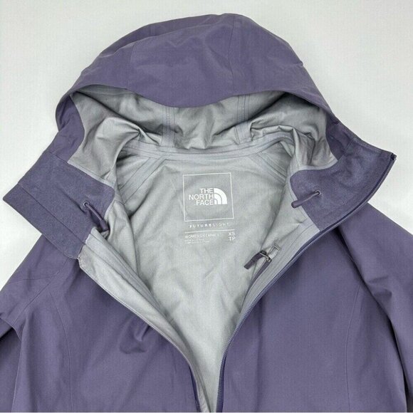 The North Face Women's Lunar Slate Dryzzle Futurelight Luxury Rain Jacket XS/C35 - Picture 8 of 16